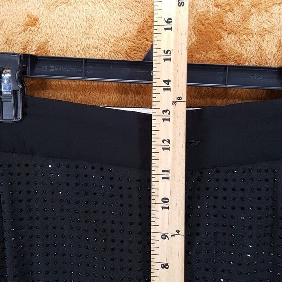 VERSACE COUTURE Pants Mens Medium Black Crystal Formal Dress Luxury Logo - Picture 9 of 11